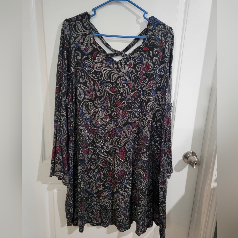 Boho Flare Sleeve Dress